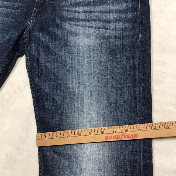 GUESS Jean Men 36x32 (34/32 tag) Regular Straight Whisker Faded - Picture 8 of 16